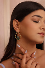 Load image into Gallery viewer, Geometric Gemstone Earrings
