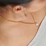 Load image into Gallery viewer, Simple everyday use dainty budget gift goldplated adjustable crystal chain 
