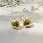 Load image into Gallery viewer, Minimal luxe dainty vacation office dailywear must have versatile easy to  style gift for her brass stud earrings
