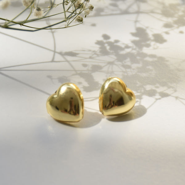 Minimal luxe dainty vacation office dailywear must have versatile easy to  style gift for her brass stud earrings
