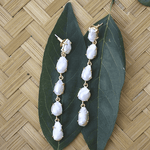 Load image into Gallery viewer, Freshwater Pearl long bridal earring
