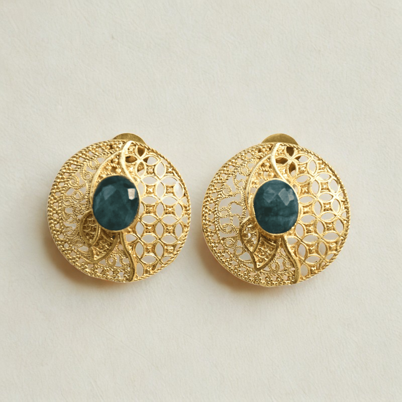 Round Designer Earrings