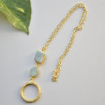 Load image into Gallery viewer, Vacation must have stackable gemstone crystal chain nacklace
