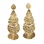 Load image into Gallery viewer, Long boho vintage lightweight comfortable brass handcrafted partywear earrings
