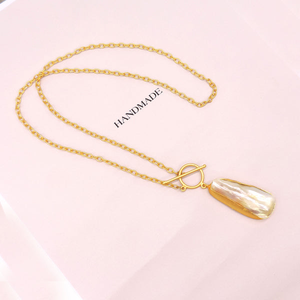 Minimalist natural pearl pendant perfect for everyday wear or gifting