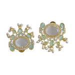 Load image into Gallery viewer, Anti-Tarnish Dangling Pearl Studs
