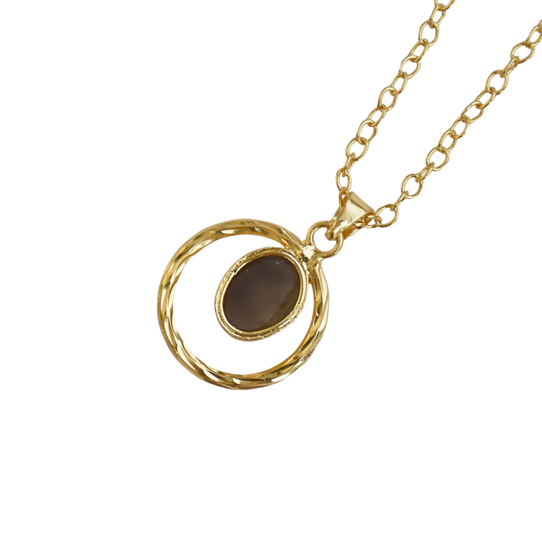 Versatile Smoky Quartz Pendant Chain