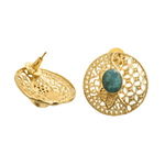 Load image into Gallery viewer, Round Designer Earrings
