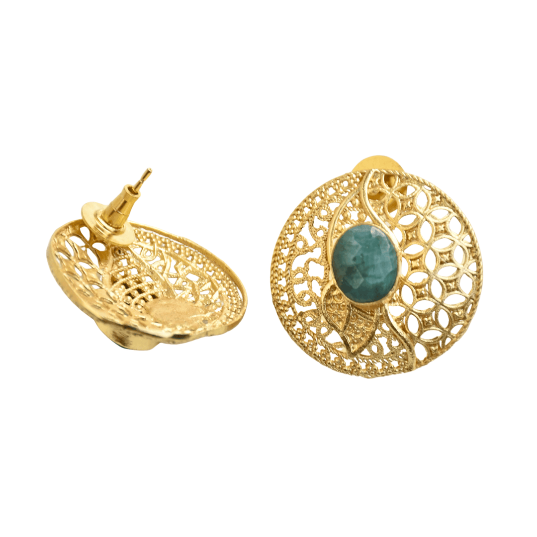 Round Designer Earrings