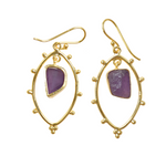 Load image into Gallery viewer, Amethyst Dangle Earring
