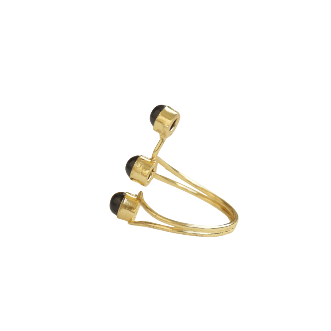 3 Stone Gemstone Ring