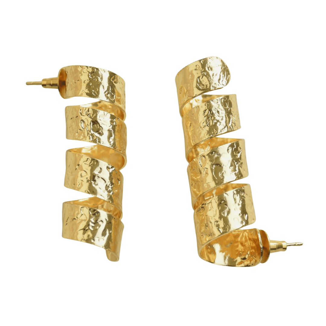 Statement Spiral Stud Earring