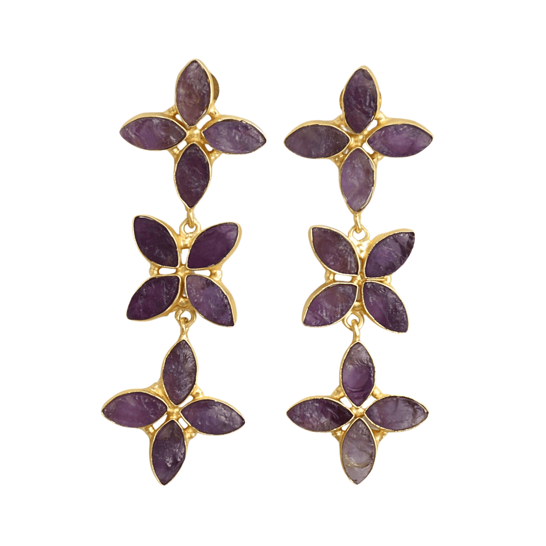 Vibrant Amethyst Earrings