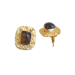 Load image into Gallery viewer, Textured Gemstone Studs
