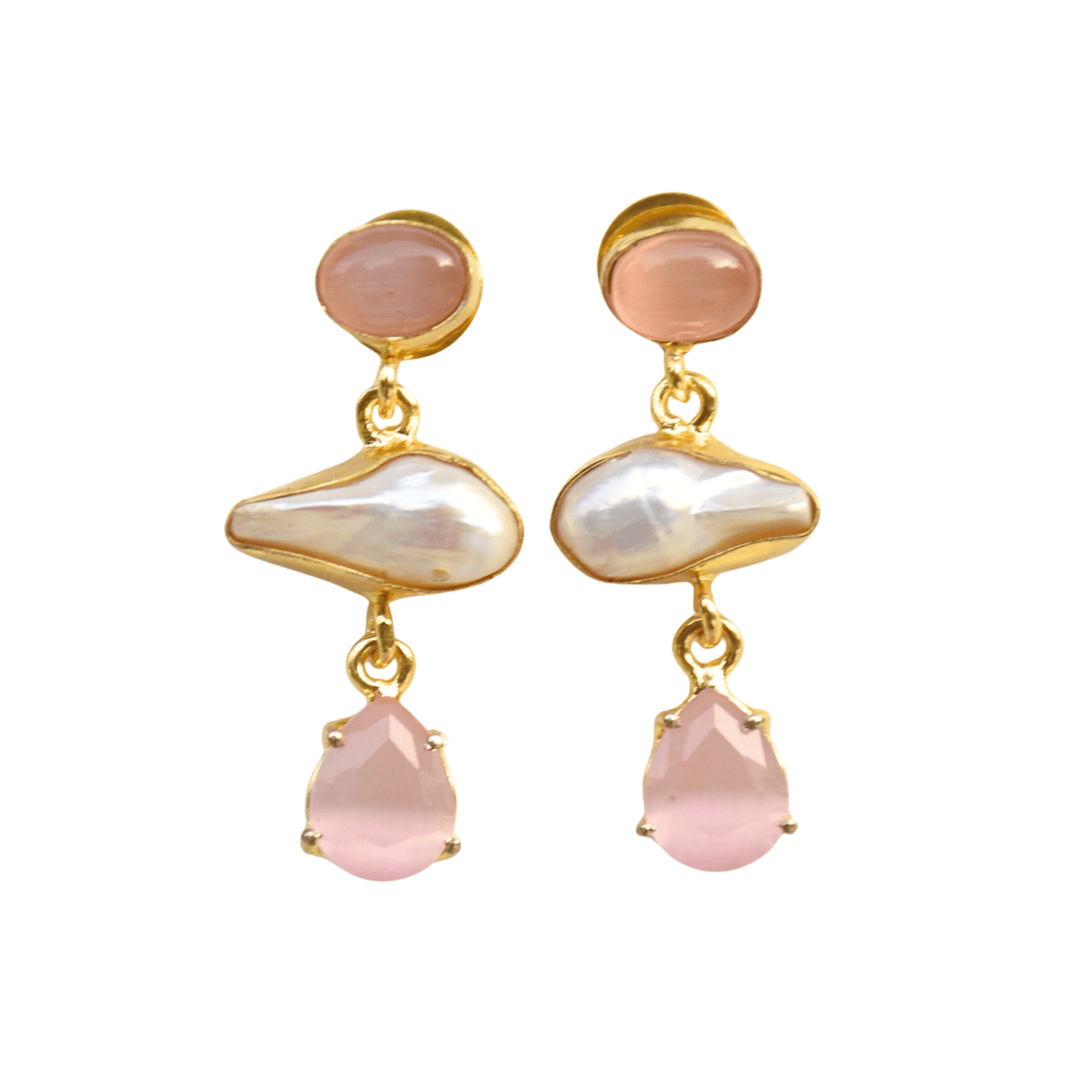 Daisy Pearl Earrings
