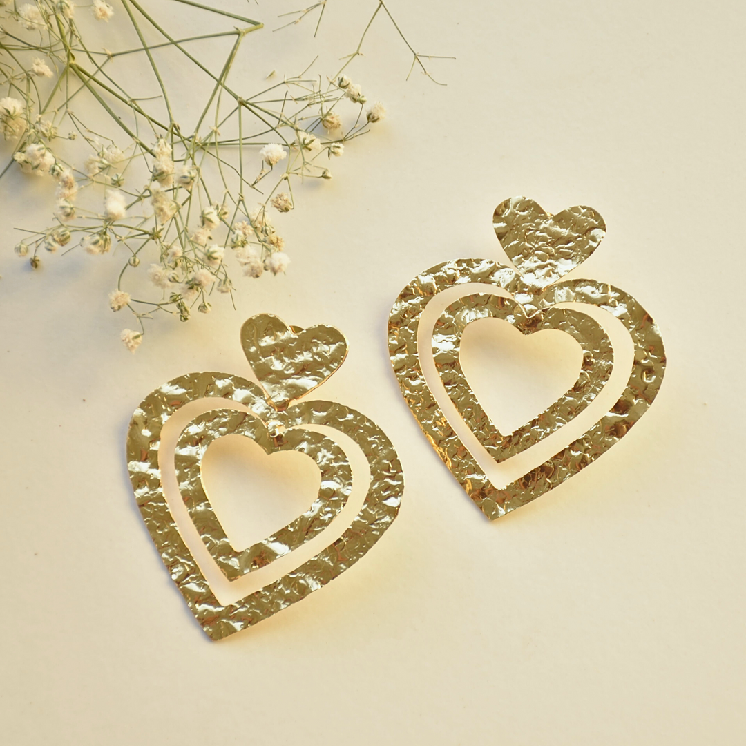 Statement Love Earrings