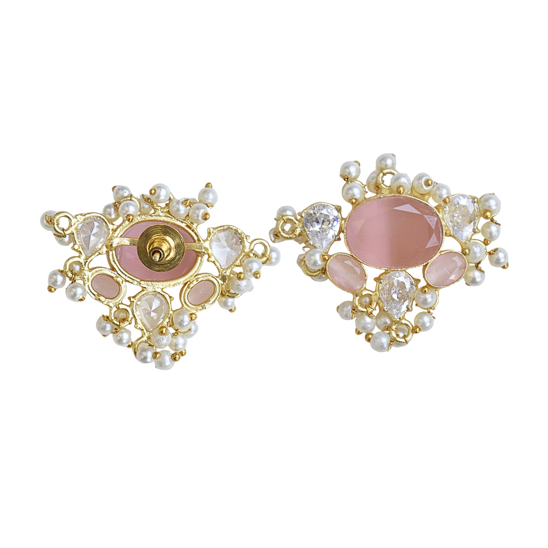 Pink Blush Stud Earrings