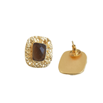Load image into Gallery viewer, Textured Gemstone Studs

