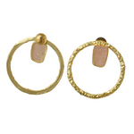 Load image into Gallery viewer, Statement Rose-Quartz Studs
