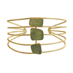 Load image into Gallery viewer, 3Stone Statement Bangle
