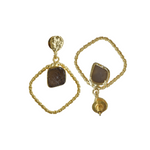 Load image into Gallery viewer, Gold-Plated Brass Earrigs
