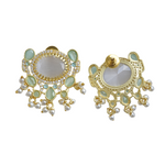 Load image into Gallery viewer, Anti-Tarnish Dangling Pearl Studs

