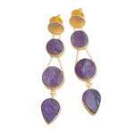 Load image into Gallery viewer, Glam Amethyst Earring
