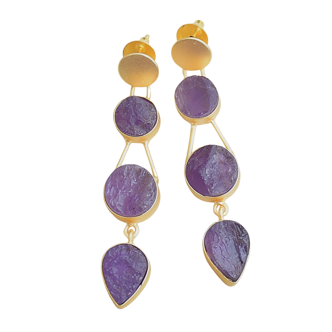 Glam Amethyst Earring
