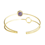 Load image into Gallery viewer, Handcrafted Amethyst Bangle
