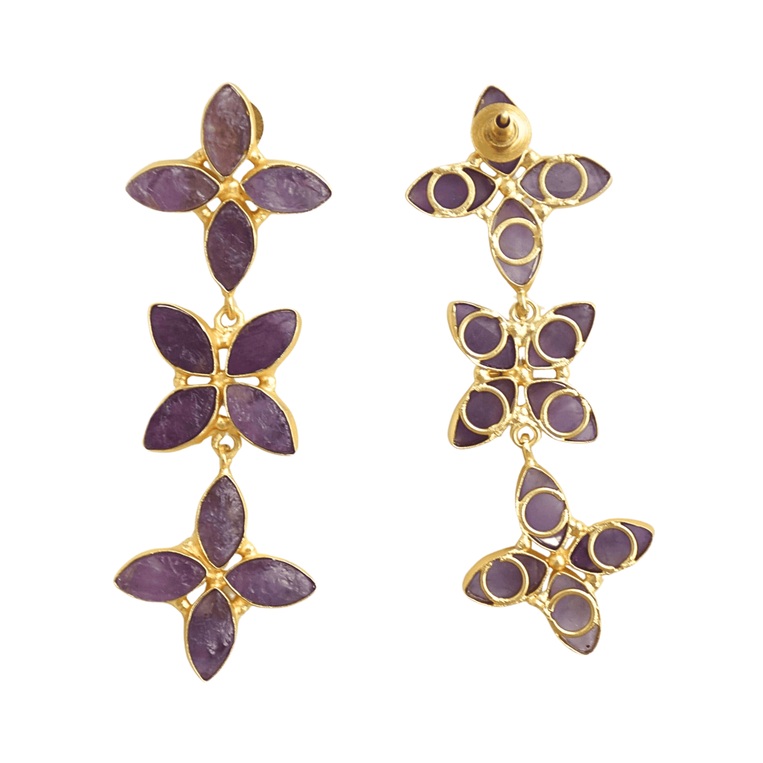 Vibrant Amethyst Earrings