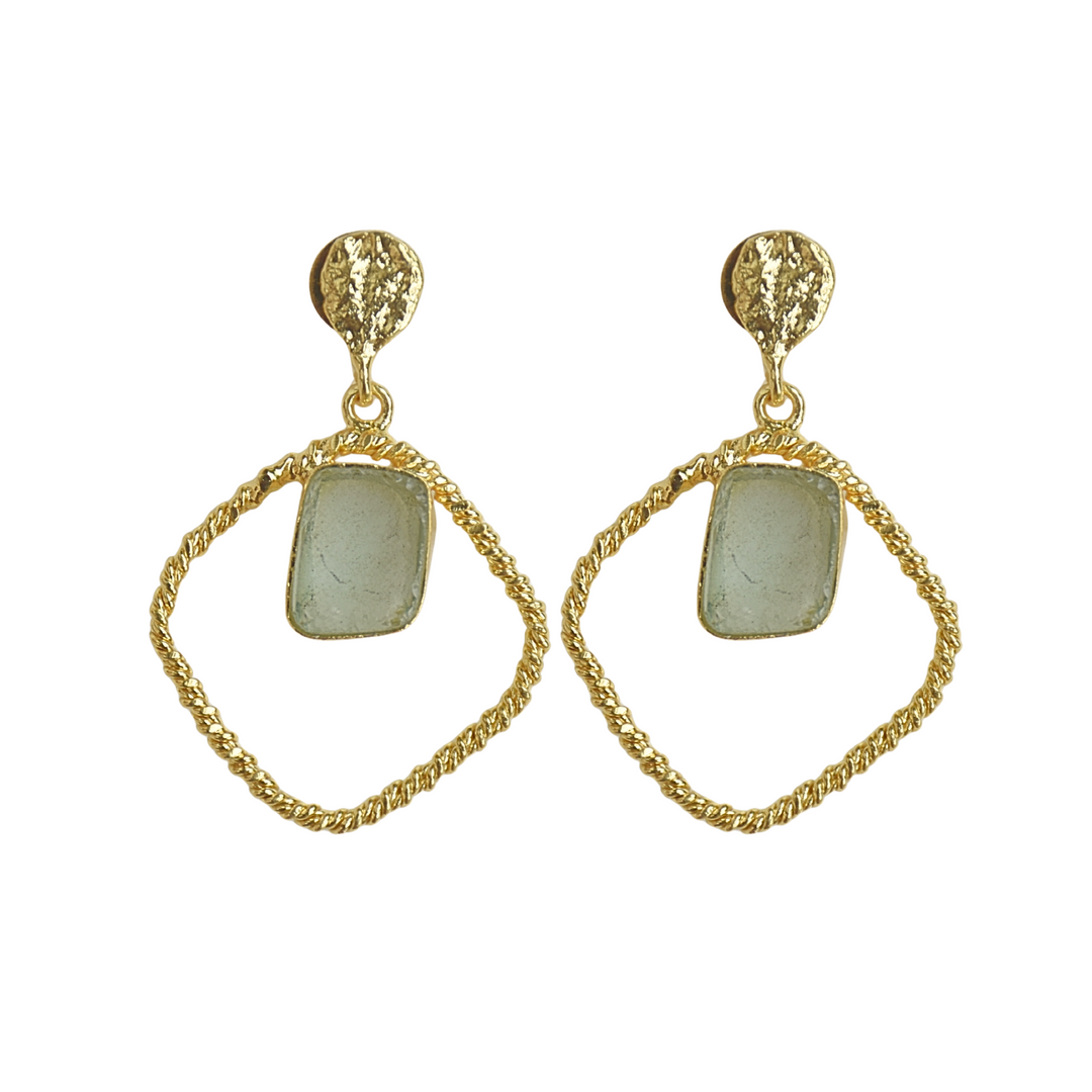 Natural Gemstone Earrings