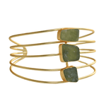 Load image into Gallery viewer, 3Stone Statement Bangle
