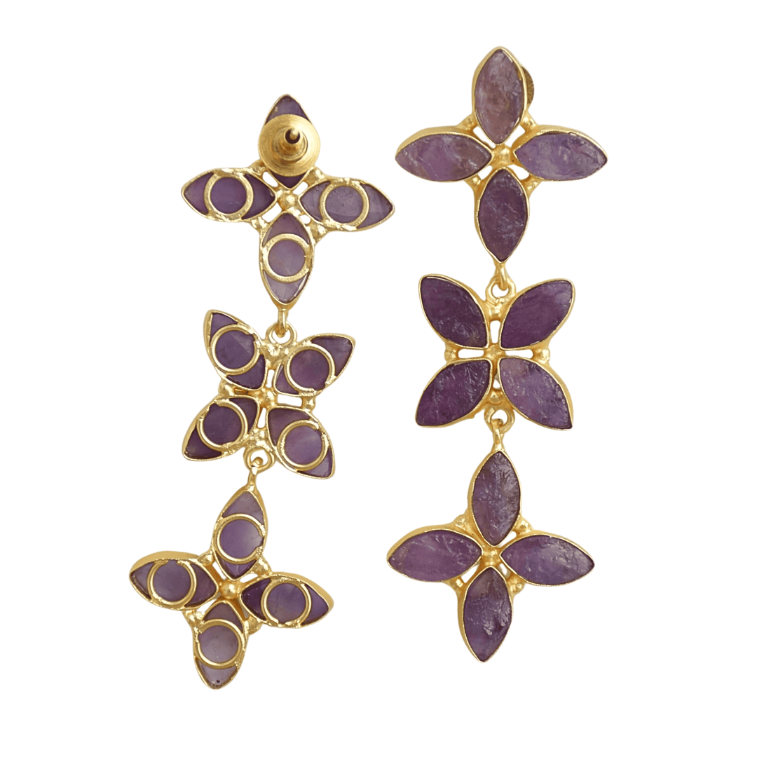 Vibrant Amethyst Earrings