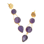 Load image into Gallery viewer, Glam Amethyst Earring
