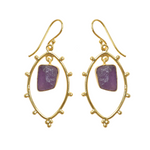 Load image into Gallery viewer, Amethyst Dangle Earring
