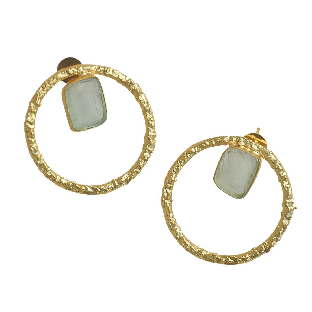 Stylish Aqua Studs