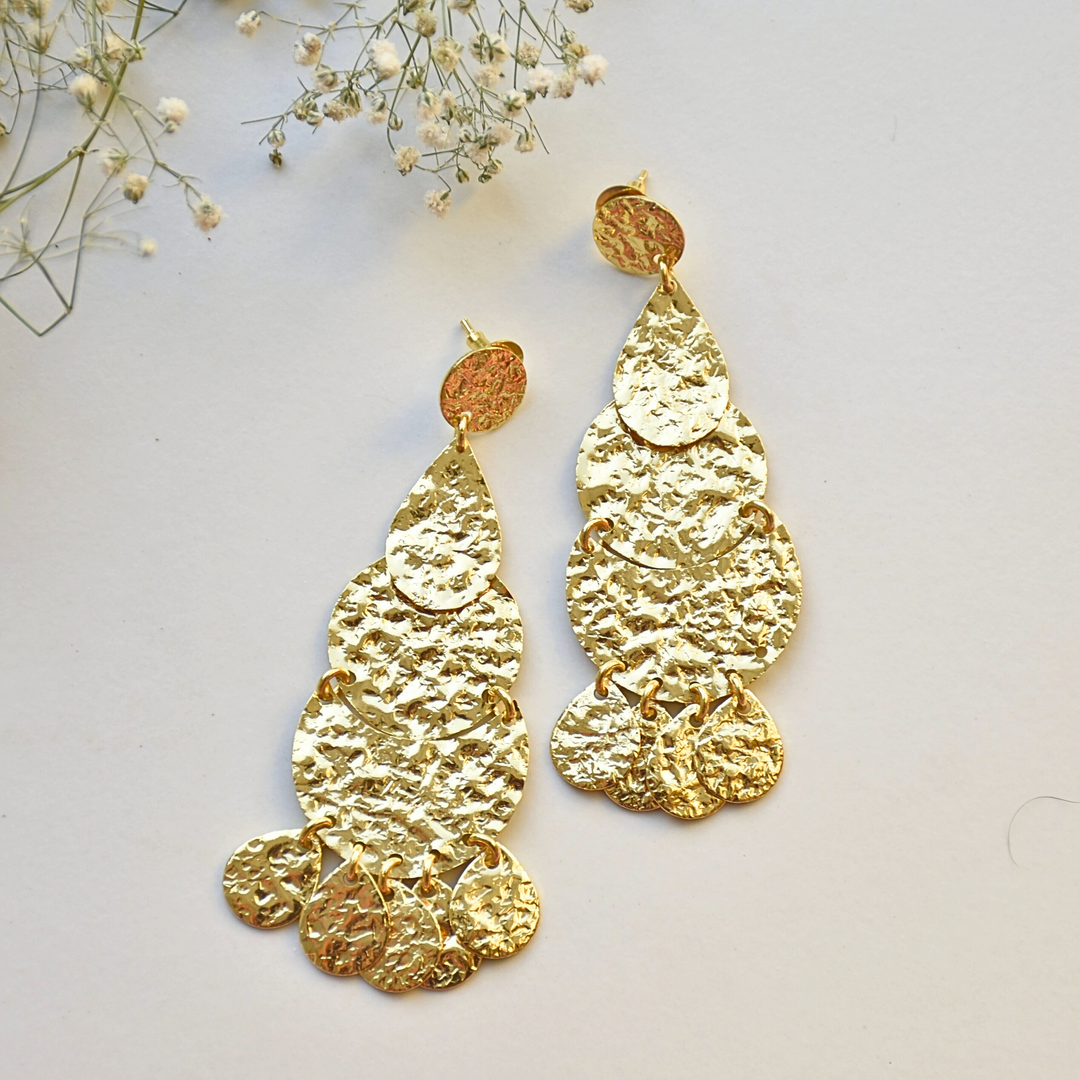 Textured Dangle Earrings