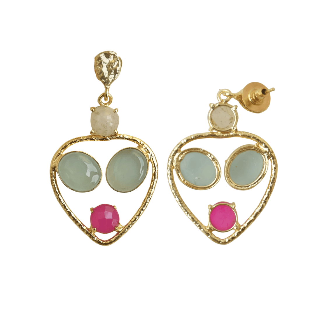 Love Heart Drop Earrings