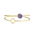 Load image into Gallery viewer, Handcrafted Amethyst Bangle
