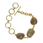 Load image into Gallery viewer, Gold-Plated Stone Bracelet
