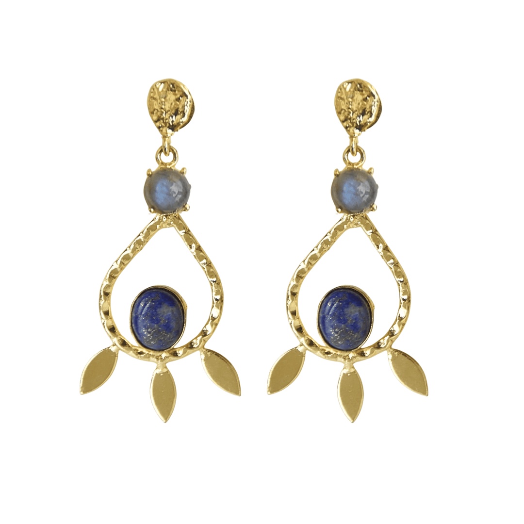 Contemporary Natural Gemstone Earring