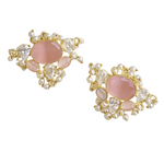 Load image into Gallery viewer, Pink Blush Stud Earrings
