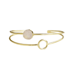 Load image into Gallery viewer, Natural Rose Quartz Bangle

