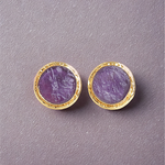 Load image into Gallery viewer, Vibrant gold plated studs available in more colors and gemstone trending best quality handcrafted stud earrings
