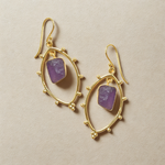 Load image into Gallery viewer, Amethyst Dangle Earring
