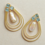 Load image into Gallery viewer, Handcrafted Pearl Dangle
